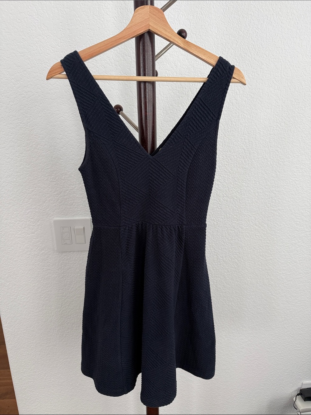 Anthropologie Maeve  Navy V-Neck Women's Dress